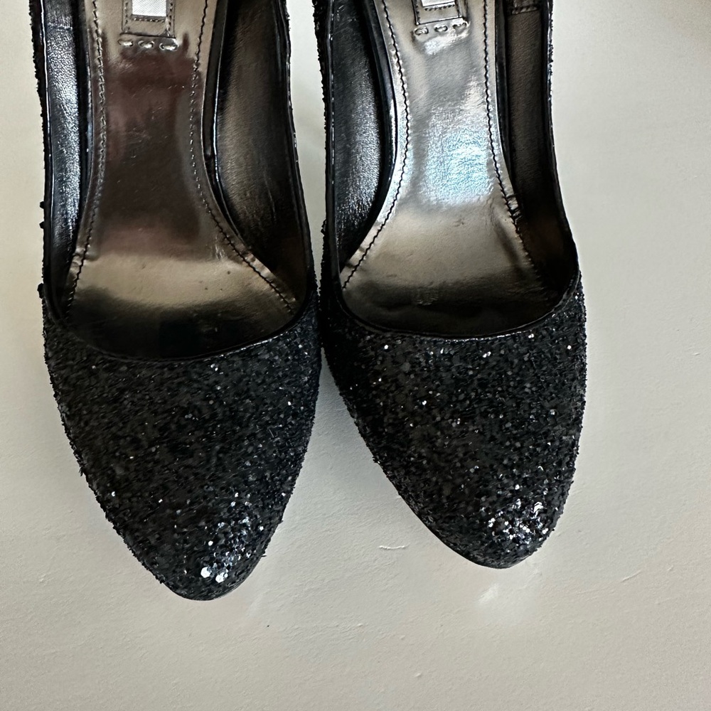 Miu Miu - Size 7 1/2 Black Sequence Pumps - image 4